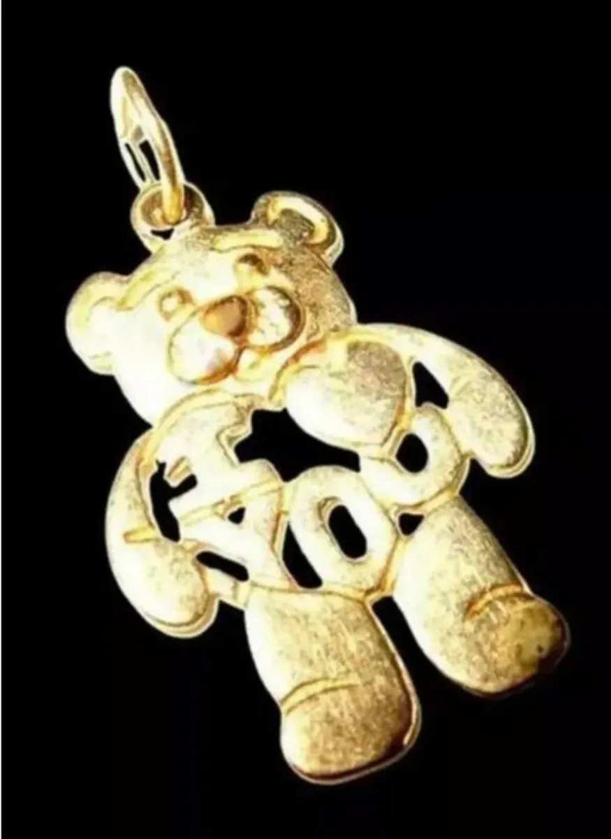 Vintage 9ct 'Teddy' I Love You' Pendant - Image 3