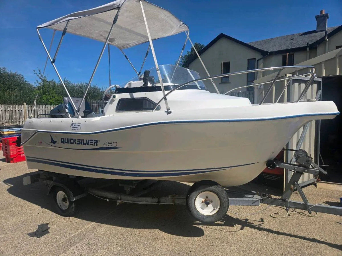 Quicksilver 450 with 50H.p Honda outboard - Image 3