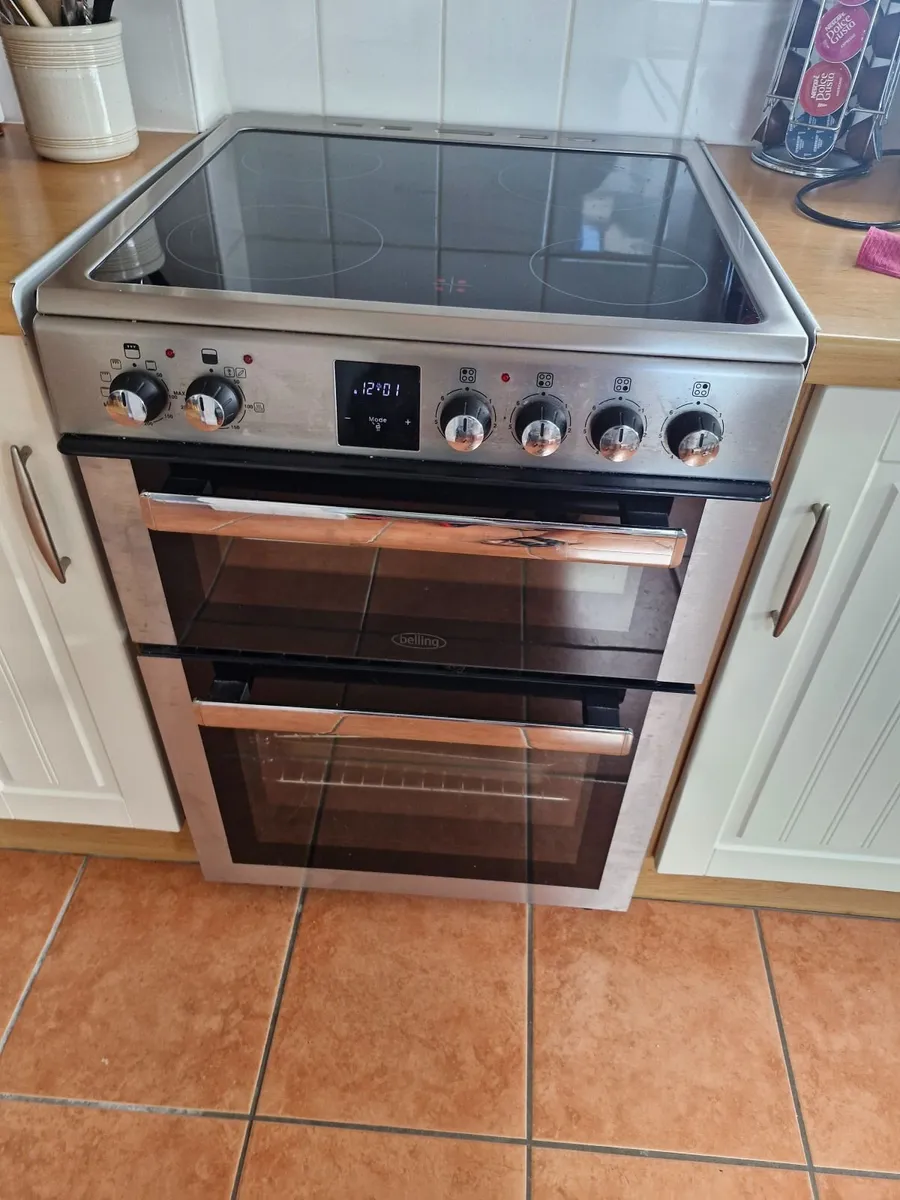 Belling double oven with halogen hob - Image 1
