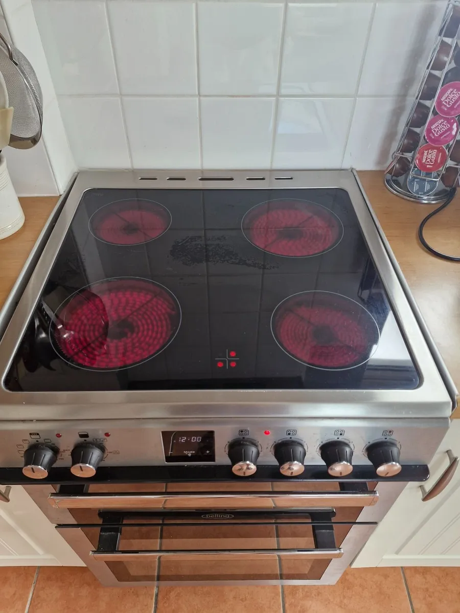 Belling double oven with halogen hob - Image 3
