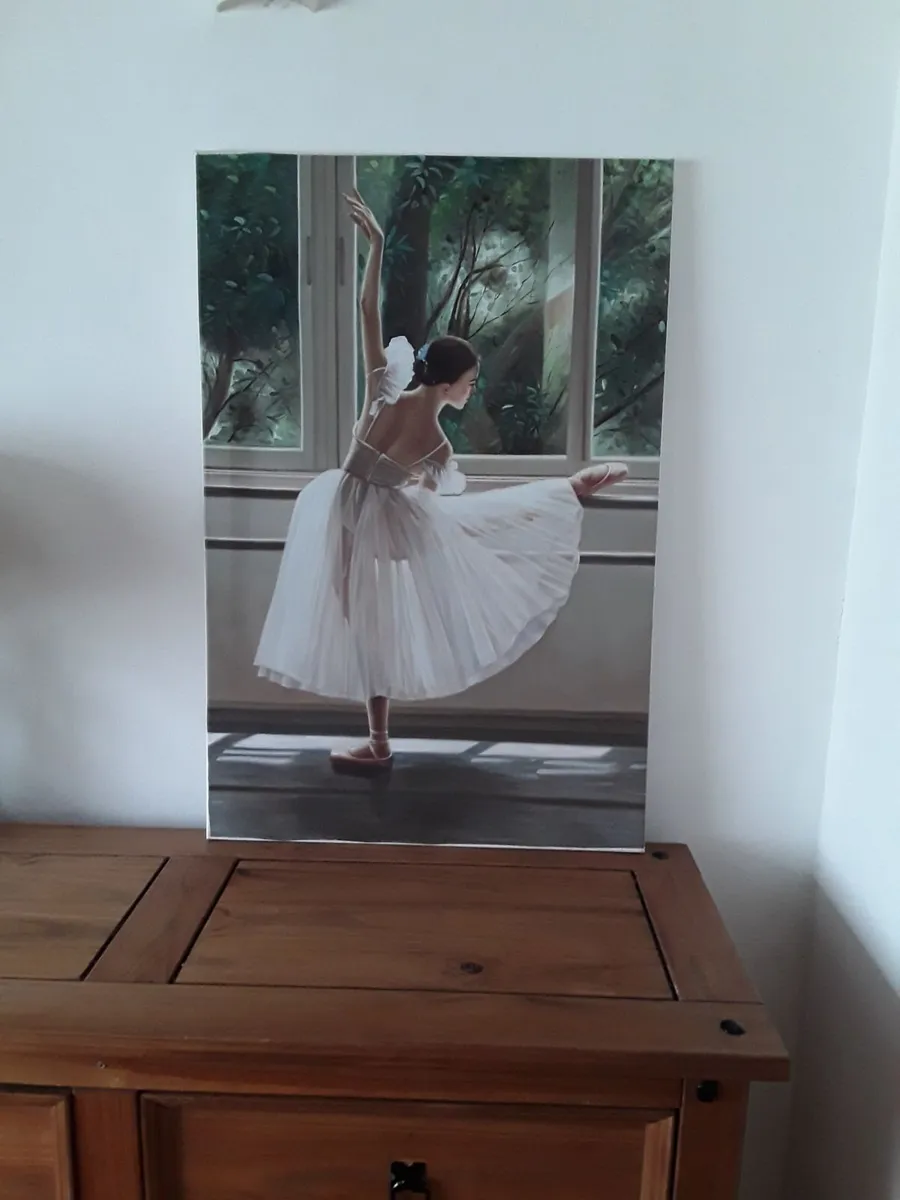 Beautiful large picture ballerina on canvas - Image 3