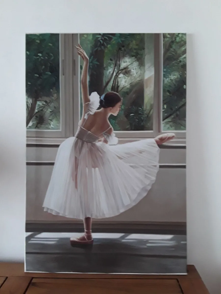Beautiful large picture ballerina on canvas - Image 1