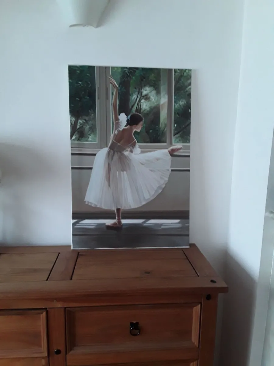 Beautiful large picture ballerina on canvas - Image 4