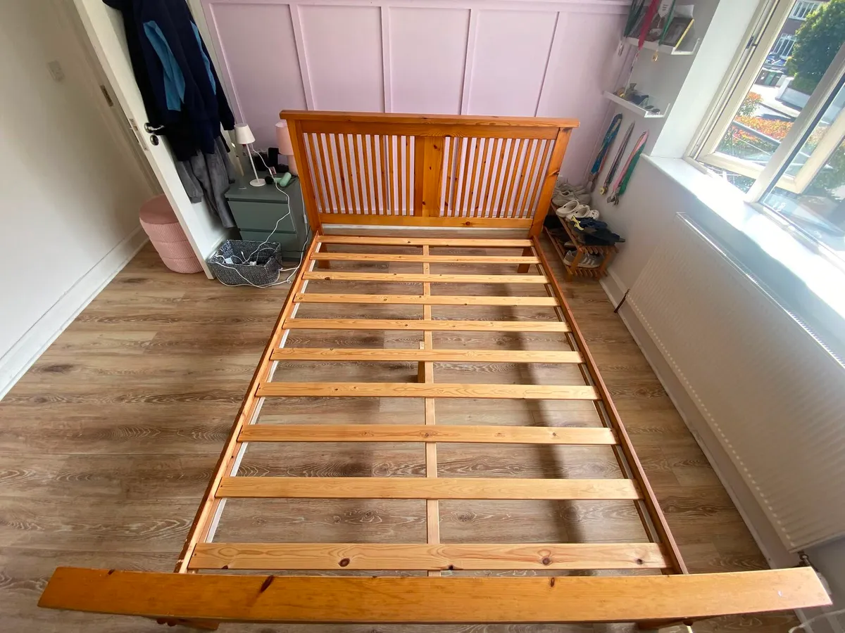 Solid Pine King Size Bed Frame - Image 2