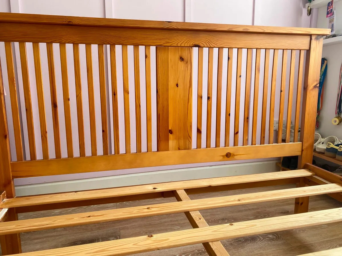 Solid Pine King Size Bed Frame - Image 3