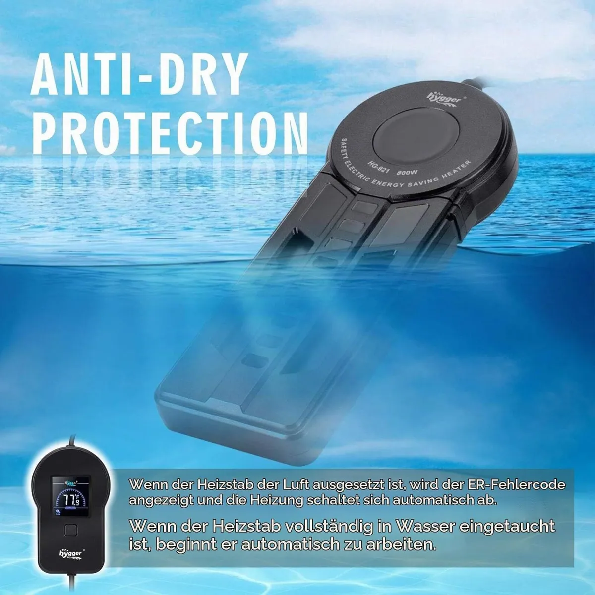 Aquarium Water Heater Digital LED Fast Heating - Image 1