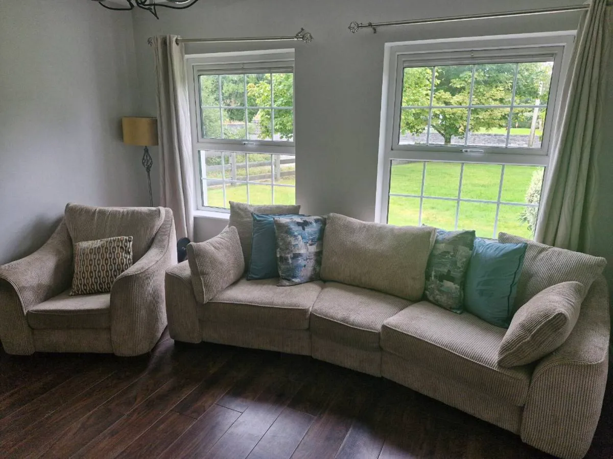 Craughwell Furniture – 4-Seater Sofa & 1-Seater Ch - Image 3