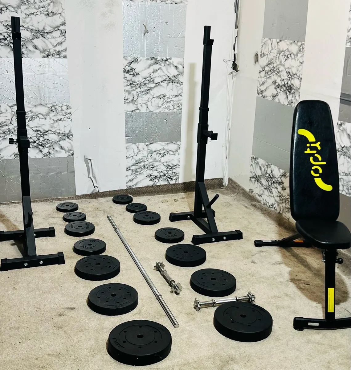 WEIGHTS RACK STANDS BENCH BARBELL DUMBBELLS - Image 4