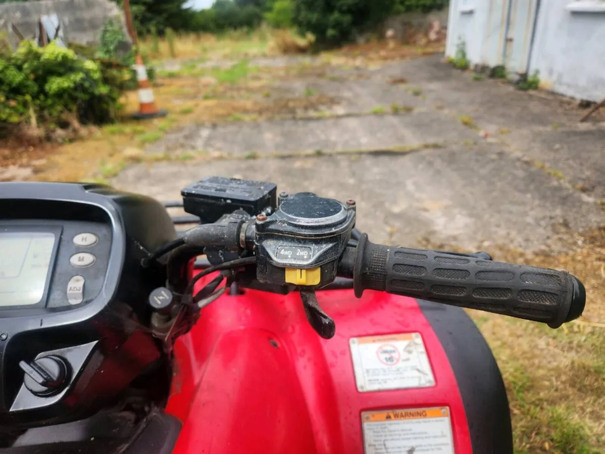 Honda TRX500FE 4x4 Quad + Flail Mower - Image 2
