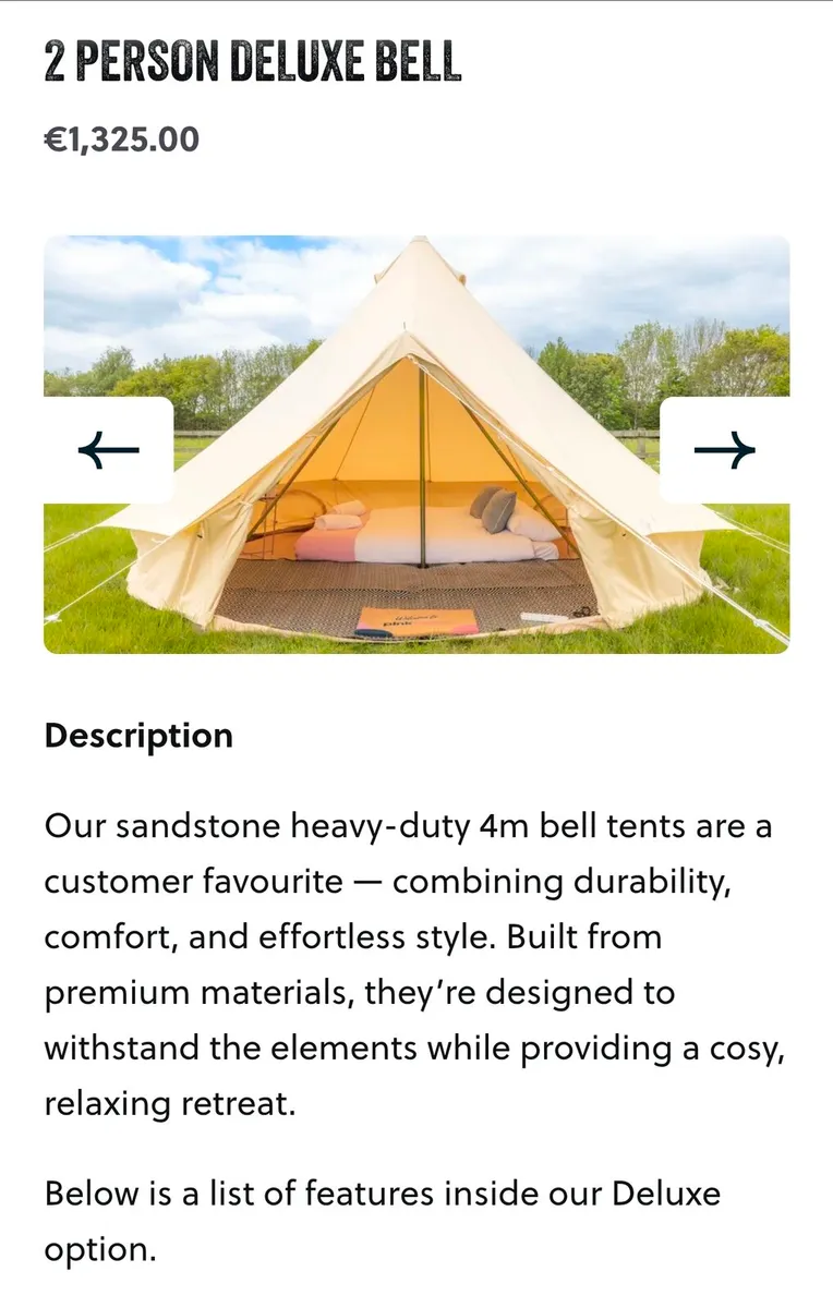 Pink Moon Faiche Tipi 2 Person Deluxe EP2026 - Image 4