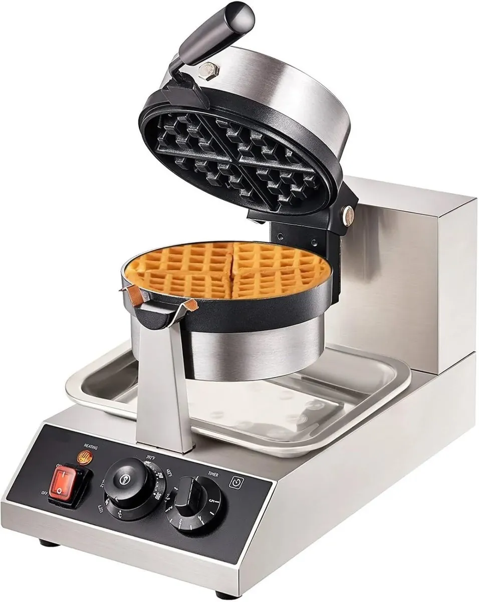 1300W Commercial Belgian Waffle Maker - Image 2