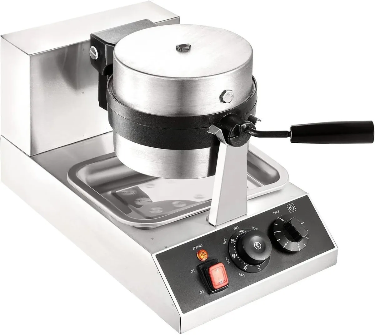 1300W Commercial Belgian Waffle Maker - Image 3
