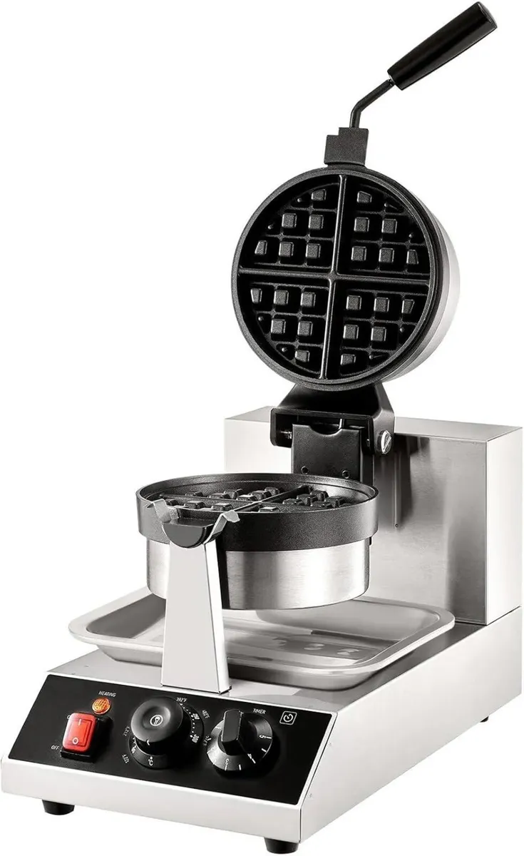 1300W Commercial Belgian Waffle Maker - Image 4