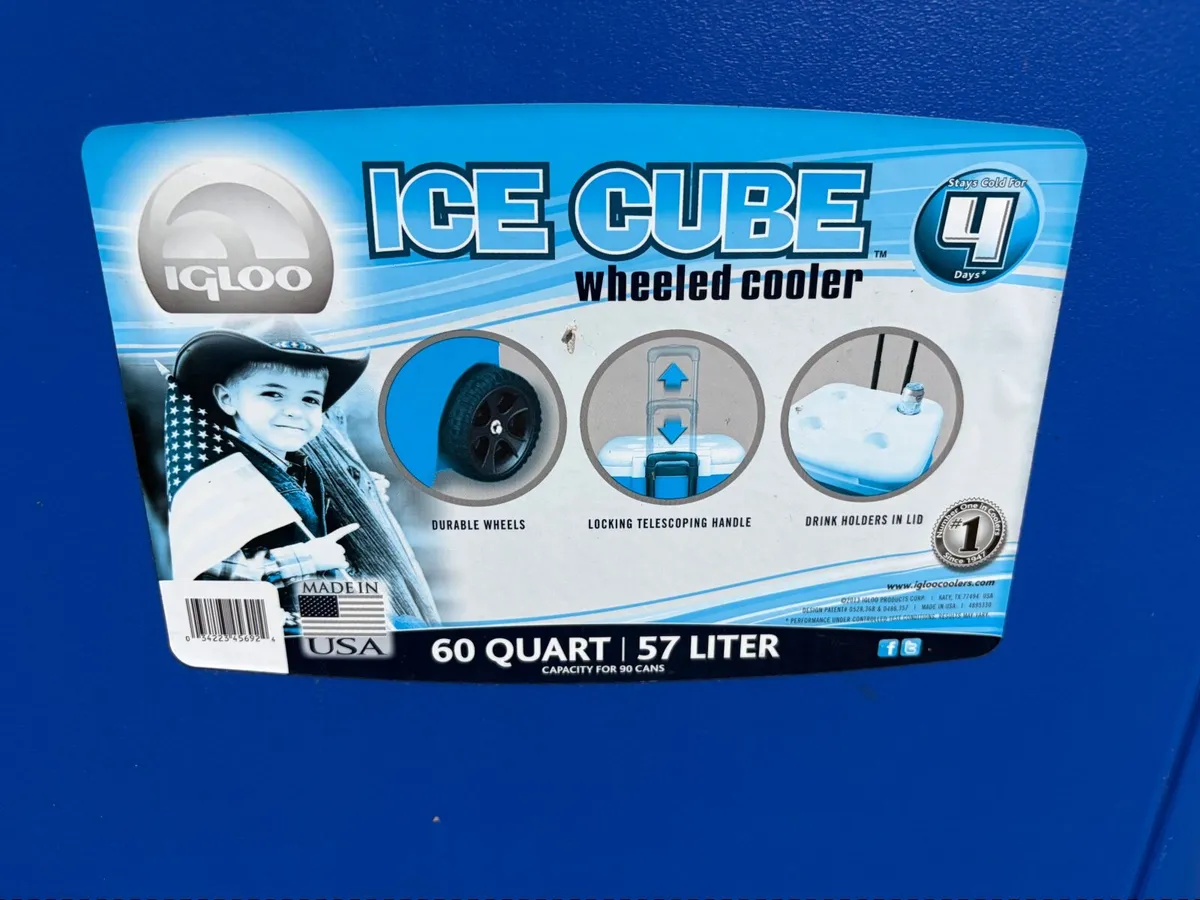 Large 80 can capacity cooler box - Image 4