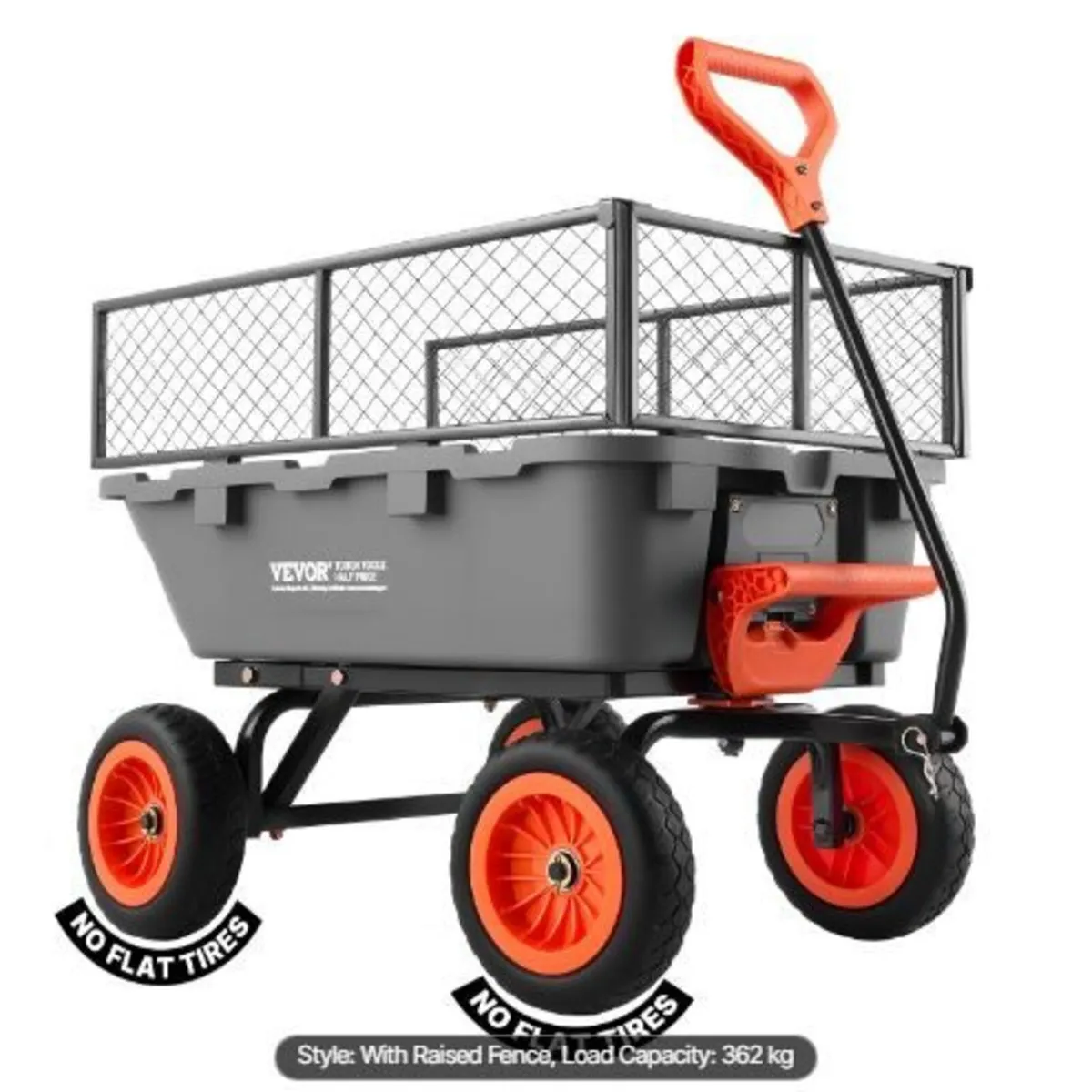 Garden Dump Cart, 362 kg Poly Dump Cart - Image 4