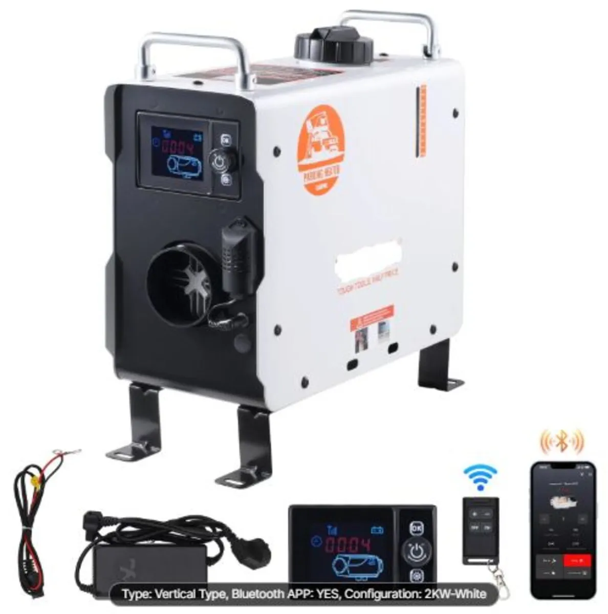 2KW Diesel Heater, 12V/24V All in One Diesel Air - Image 1