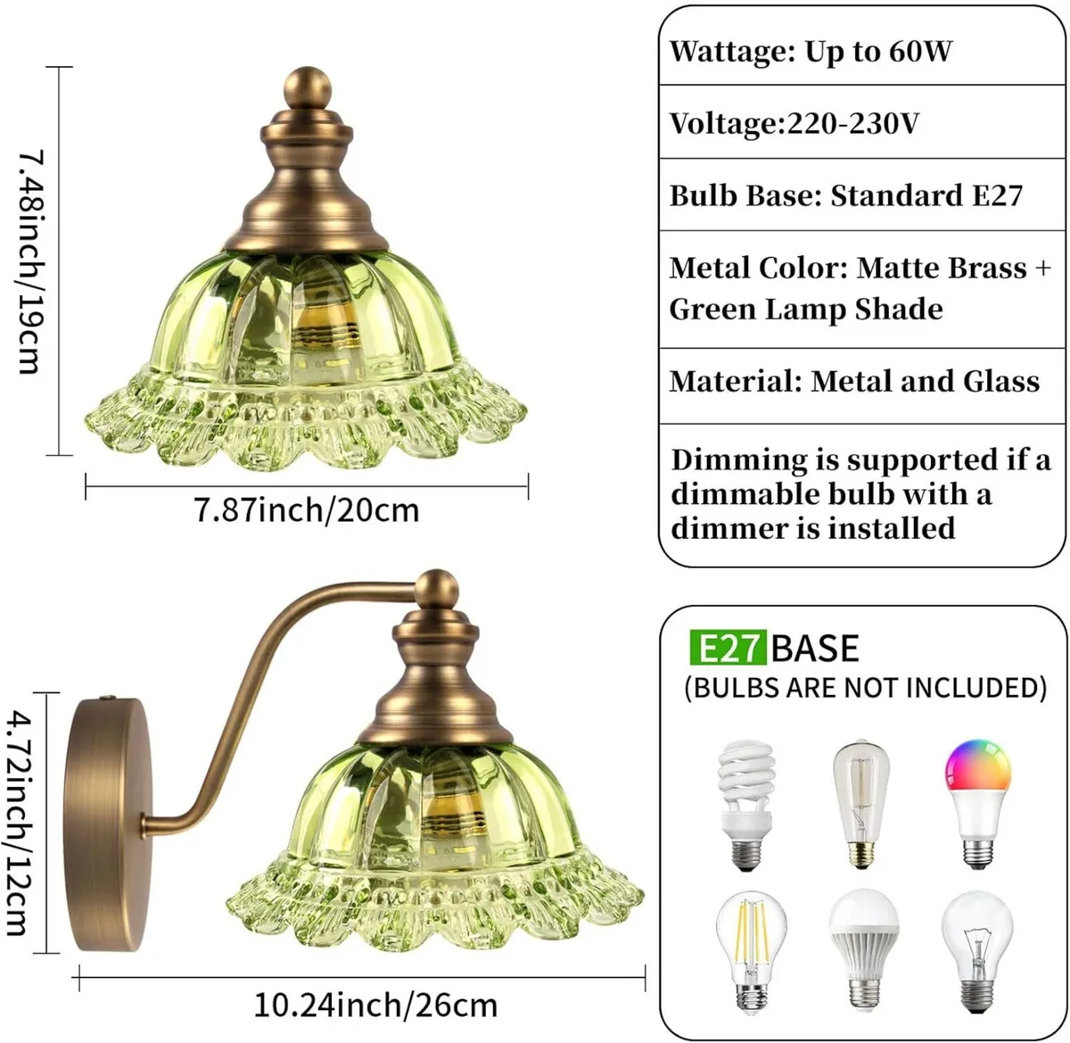 Retro Wall Light Bathroom Vanity Lights Fixture - Image 3