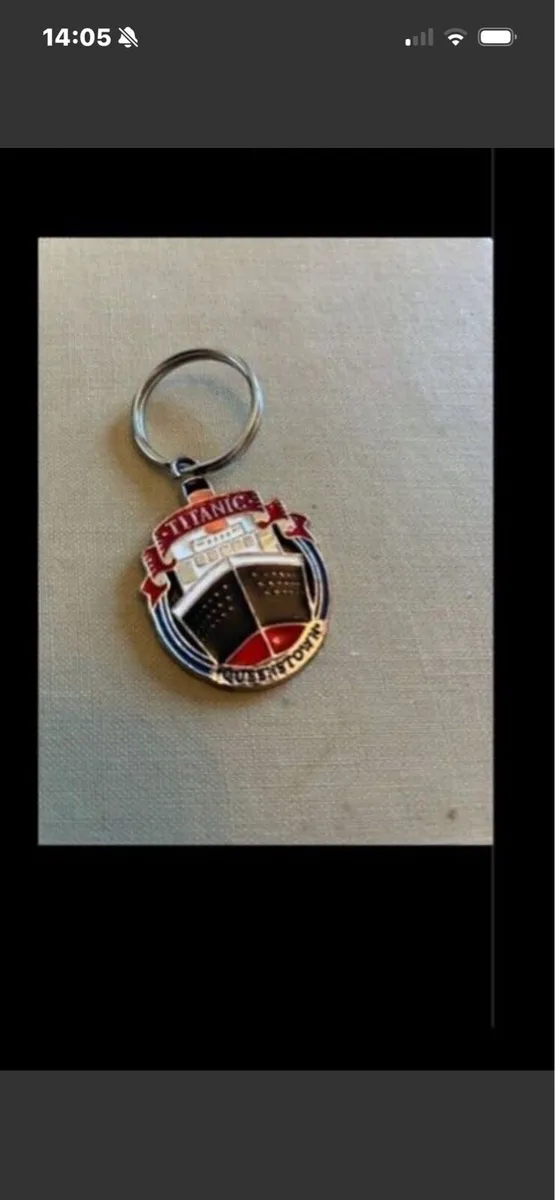 Titanic Queenstown Key Ring - Image 1