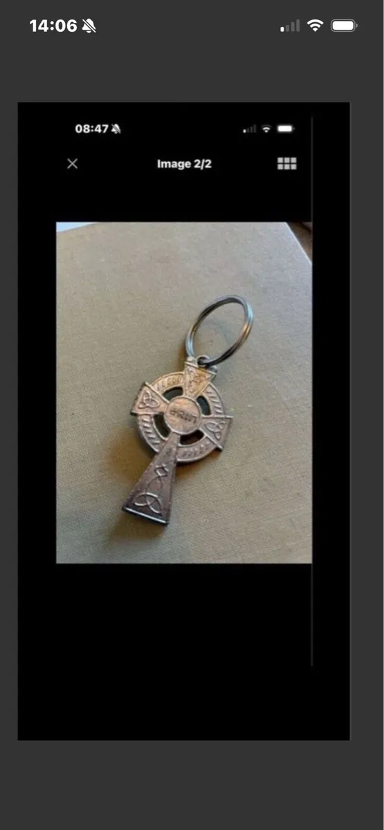 Rare ‘Erin’ Crucifix Key Ring - Image 2