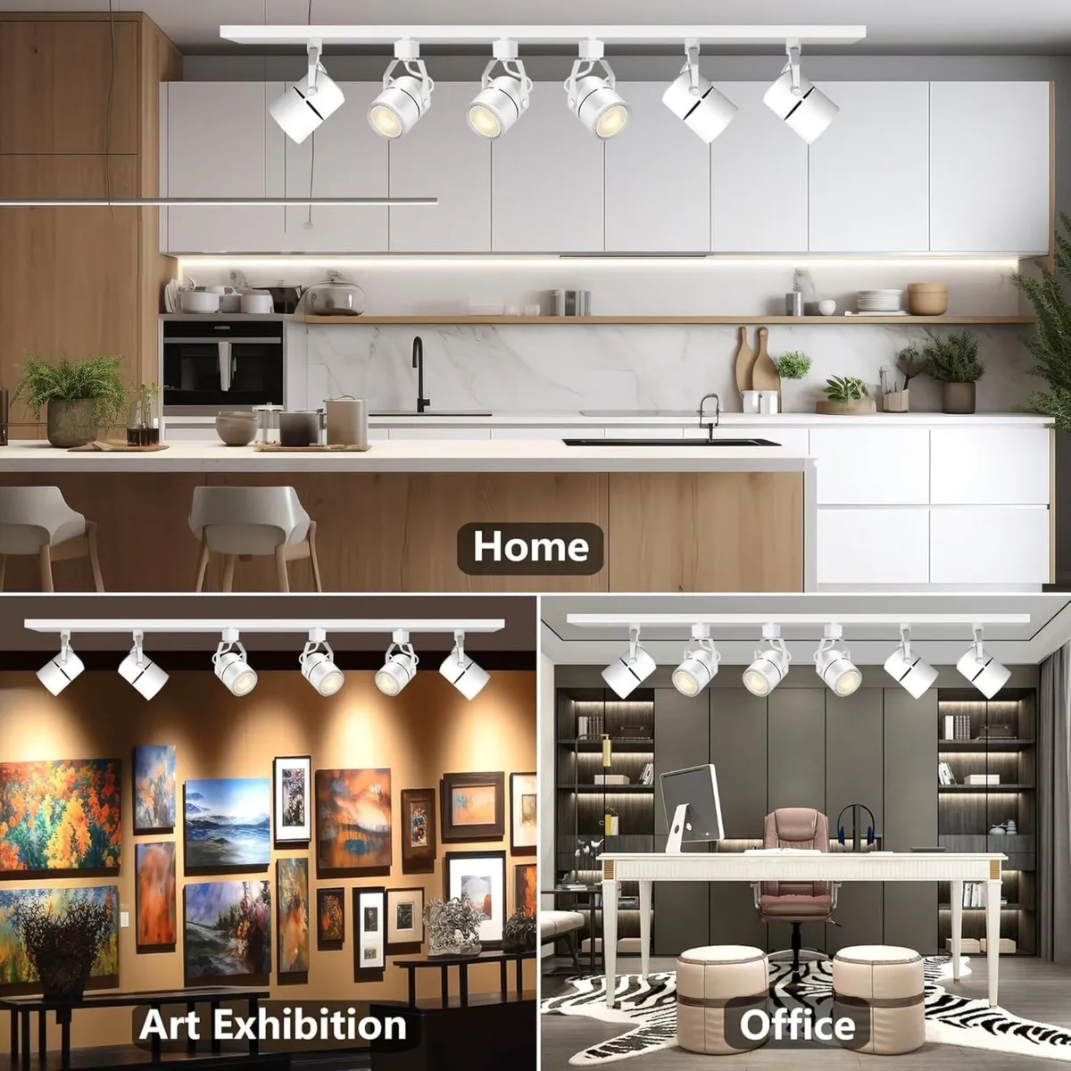 LED Track Lighting Heads Kit Dimmable Lights - Image 3