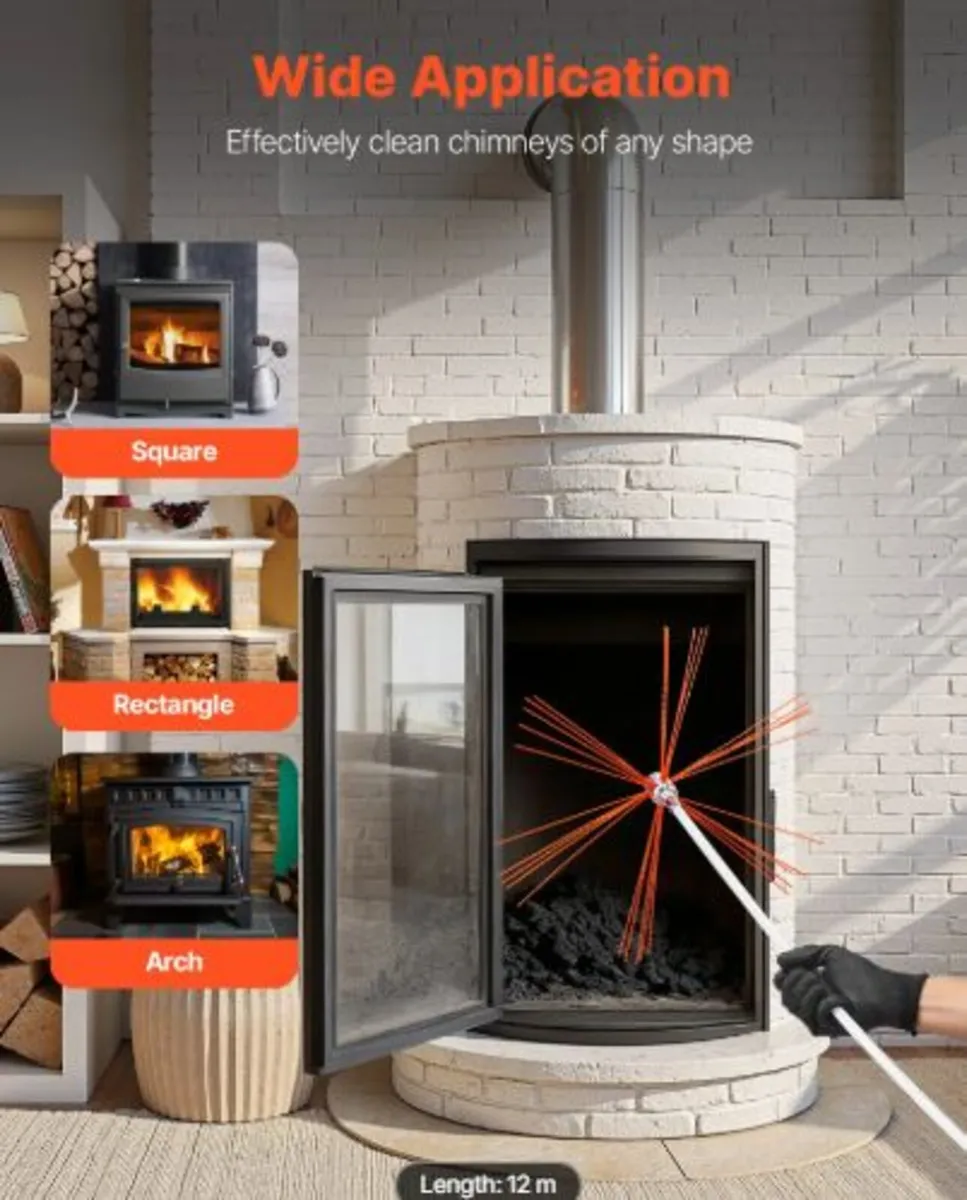 Chimney Sweep Kit, 12m Maximum Extendable Length - Image 3