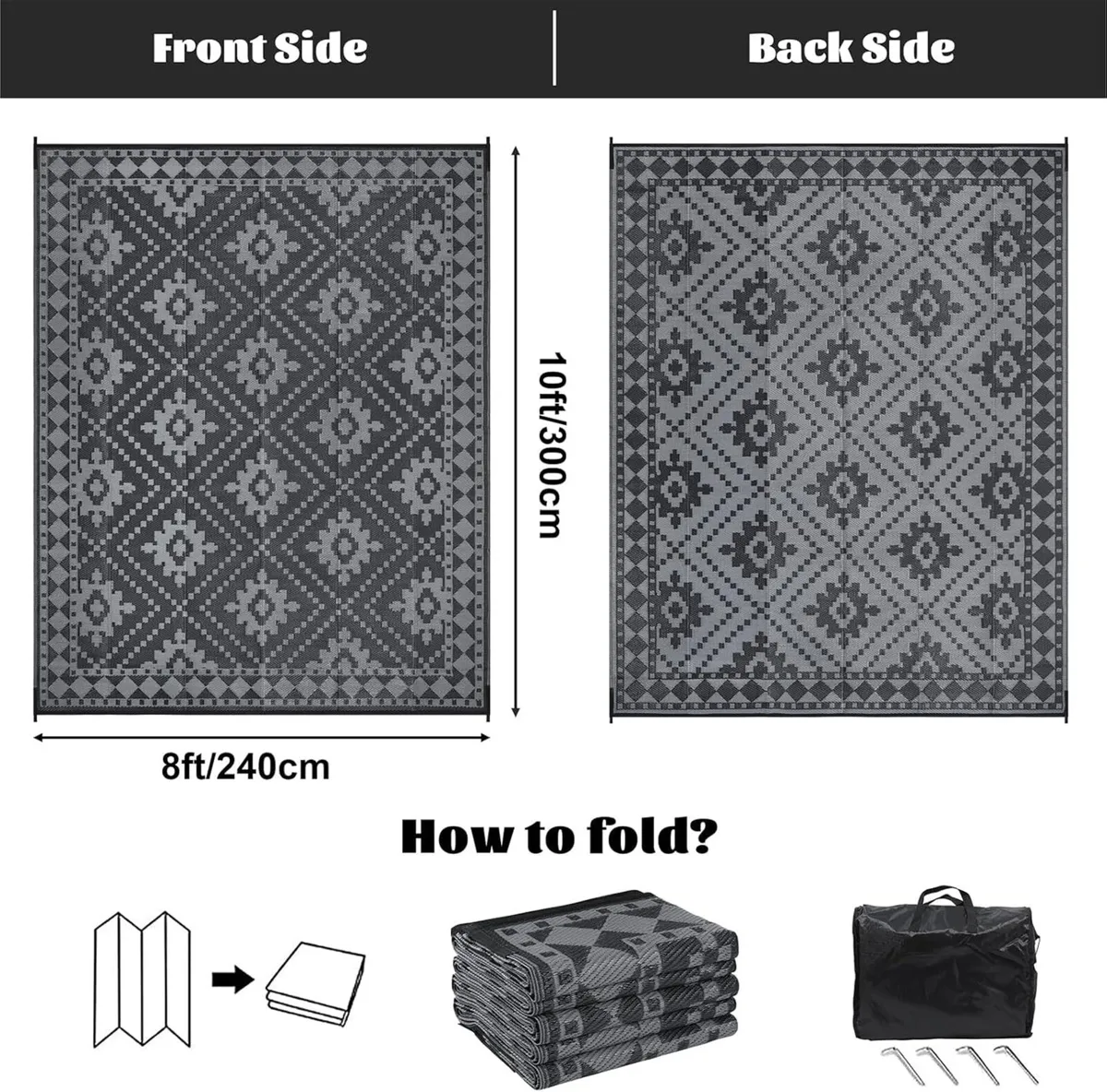 Outdoor Rug Waterproof Large - Image 2
