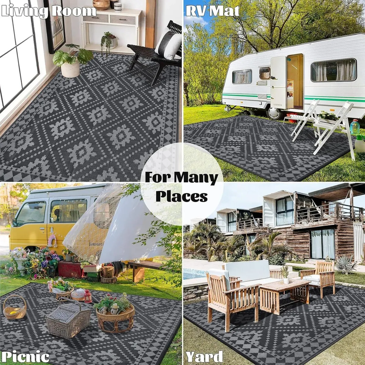 Outdoor Rug Waterproof Large - Image 4