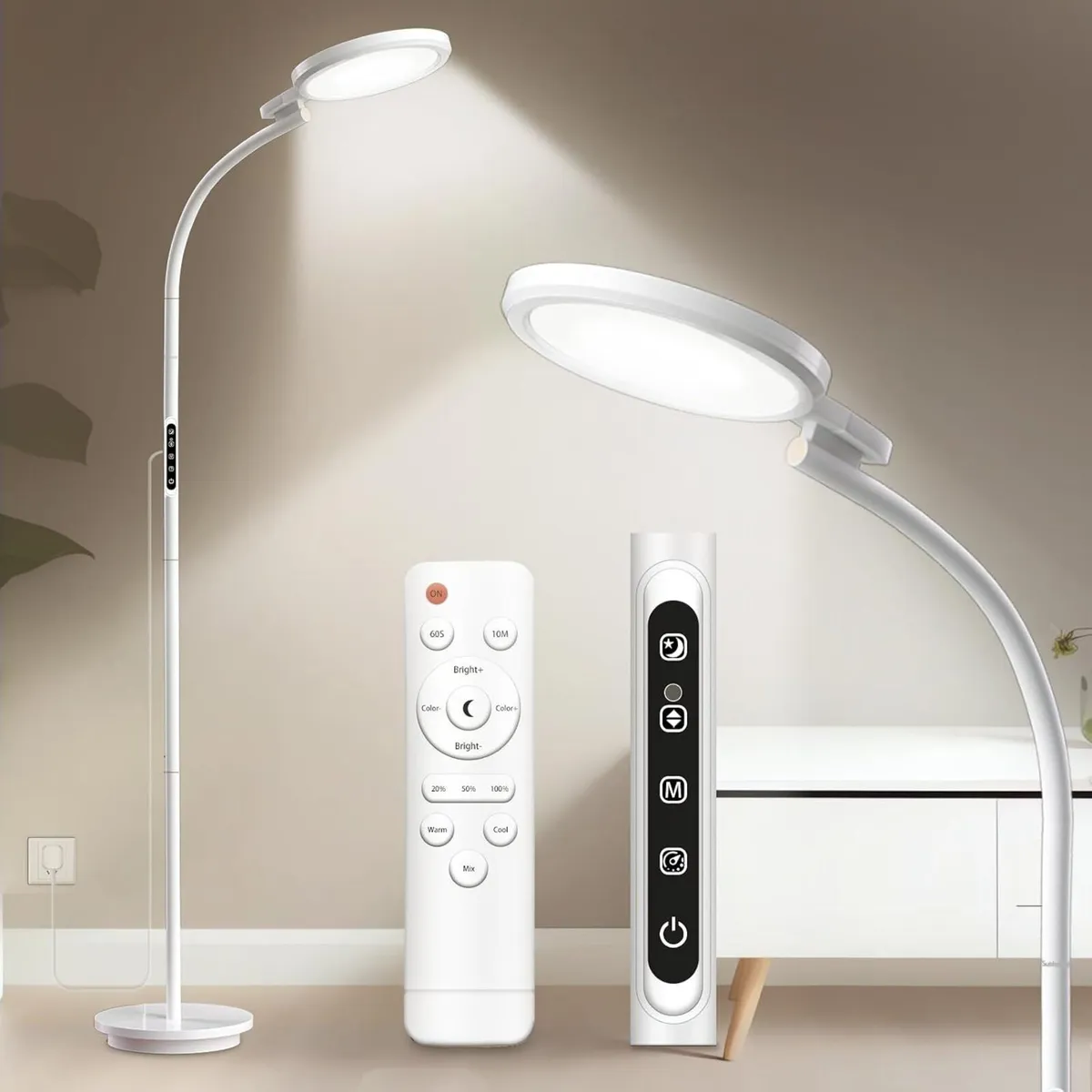 Sad Light Therapy Floor Lamp Lux UV-Free Daylight - Image 1