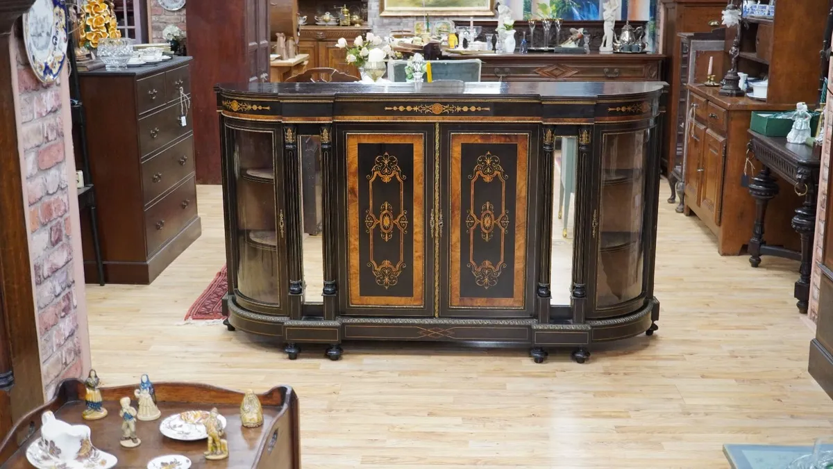 Victorian Ebonised Credenza - Image 1