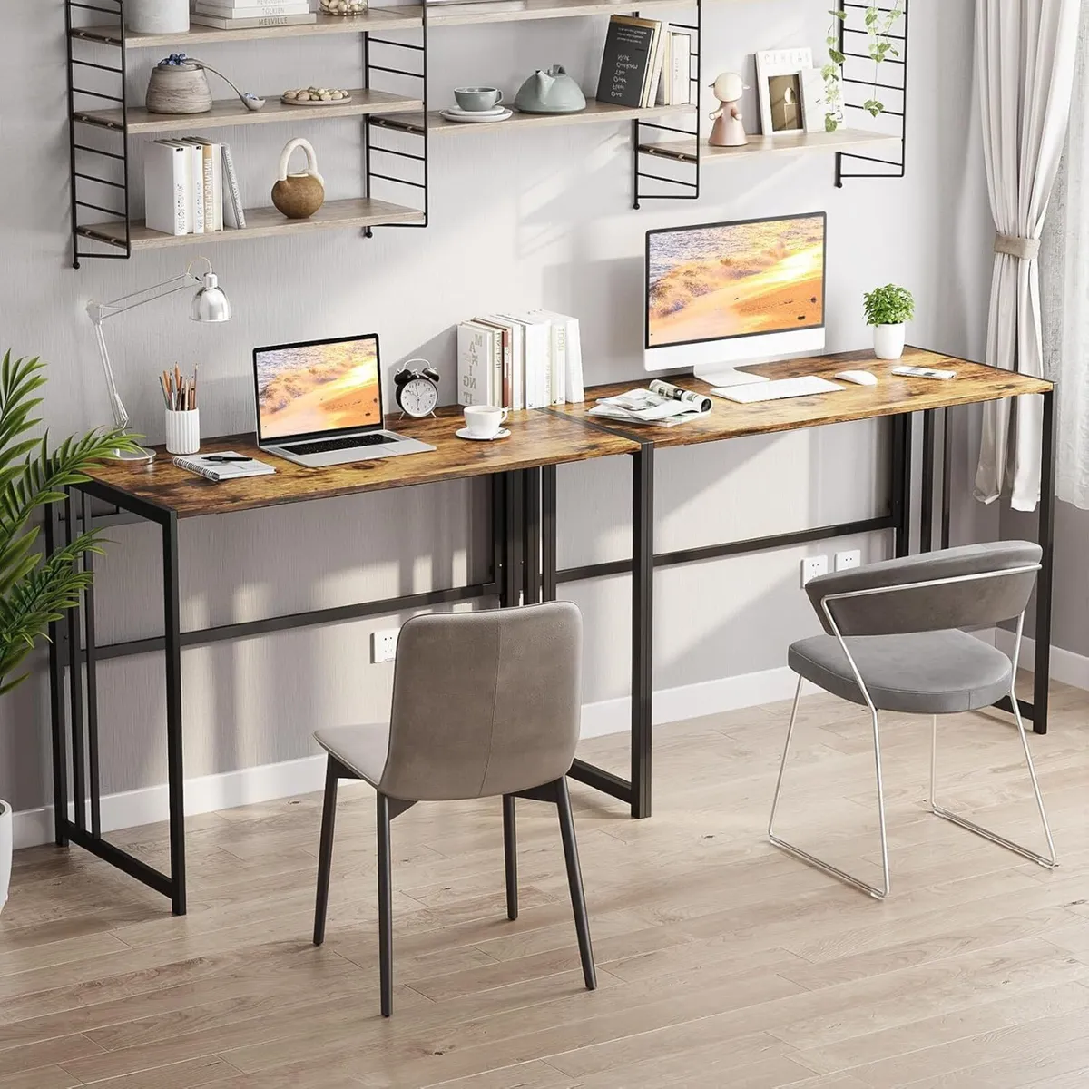 Folding Computer Desk for Home Office No-Assembly - Image 2