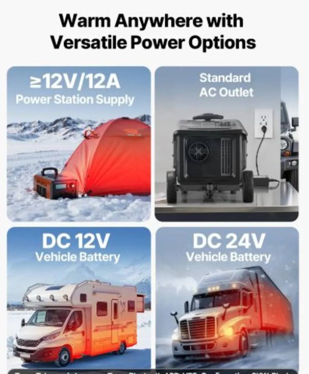 Diesel Heater,5-8KW,DC 12V/24V,All in One Portabl - Image 4