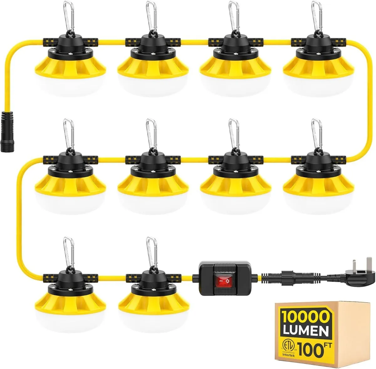 100FT 100W LED String Light with Switch 2 - Image 1