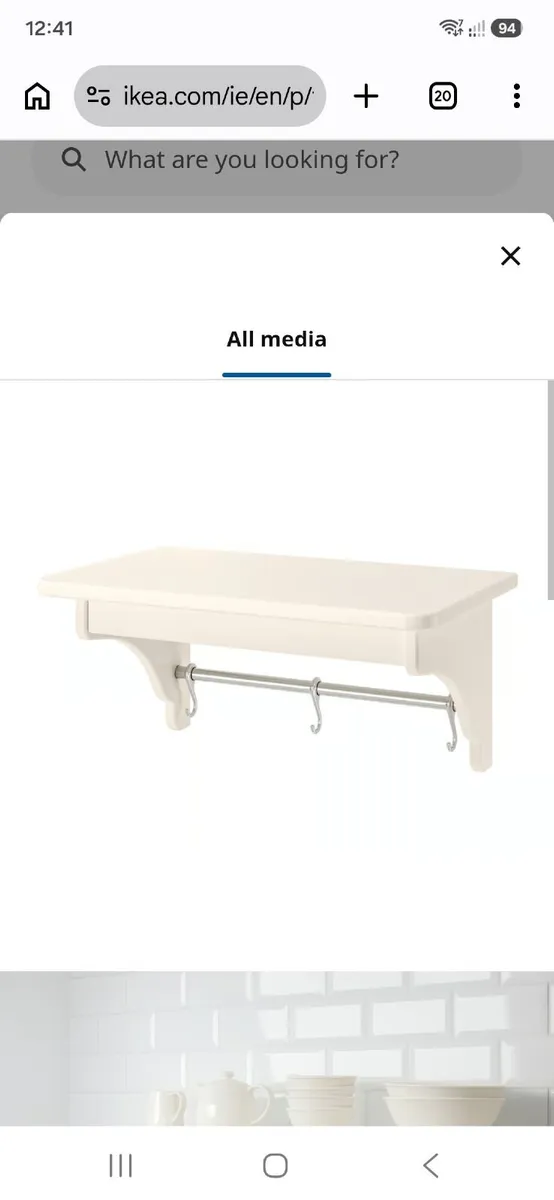 White Ikea shelf