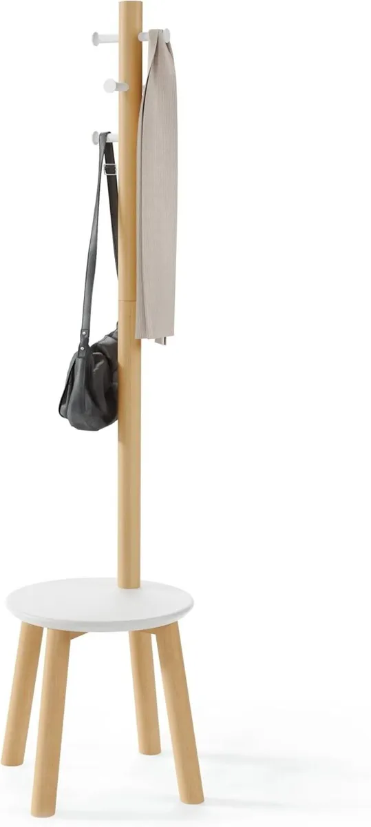 Coat Rack Stool Clothing Organiser Umbrella Holder - Image 1