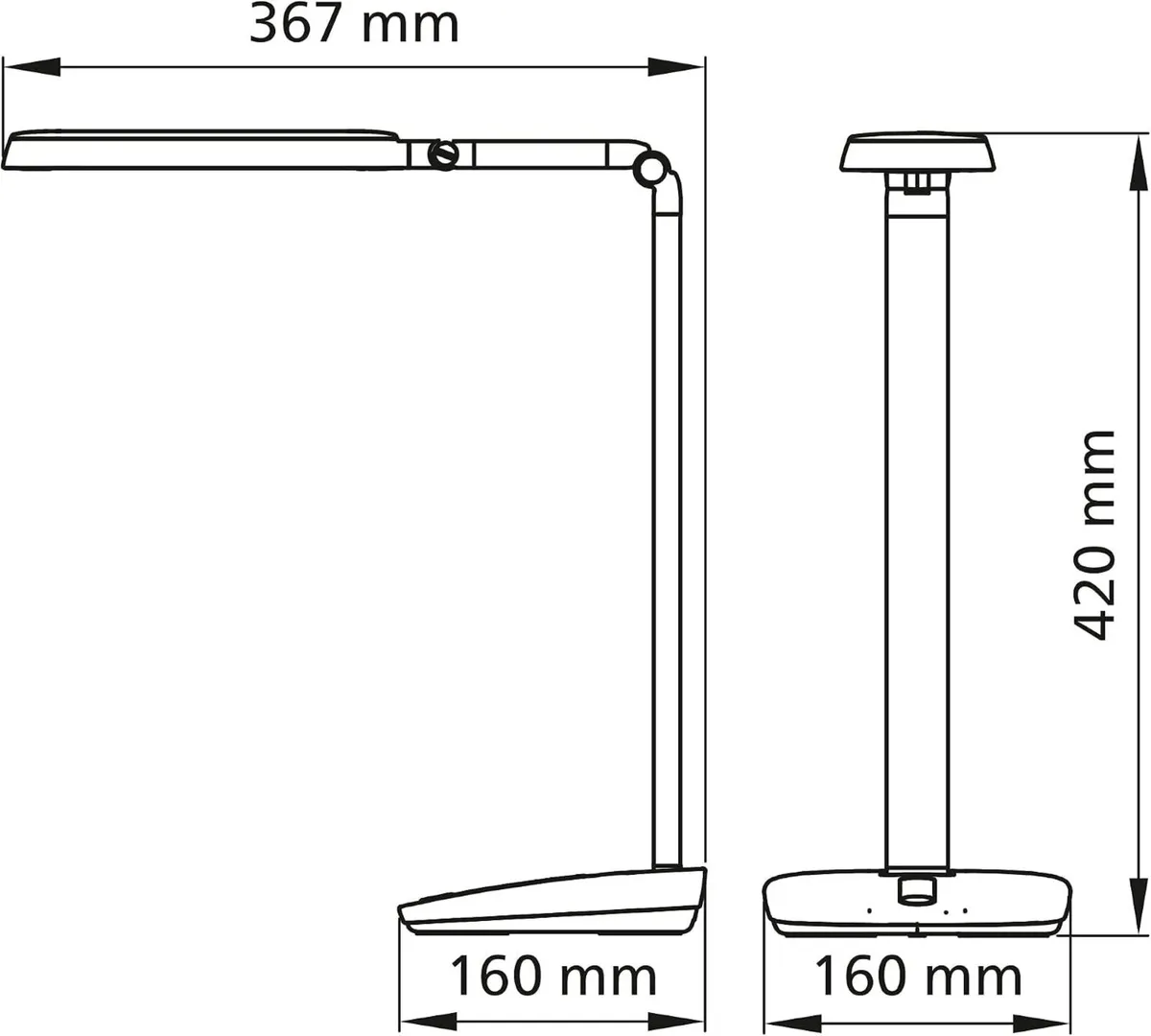 LED Robotplus Desk Lamp 14W Light Cool - Image 3