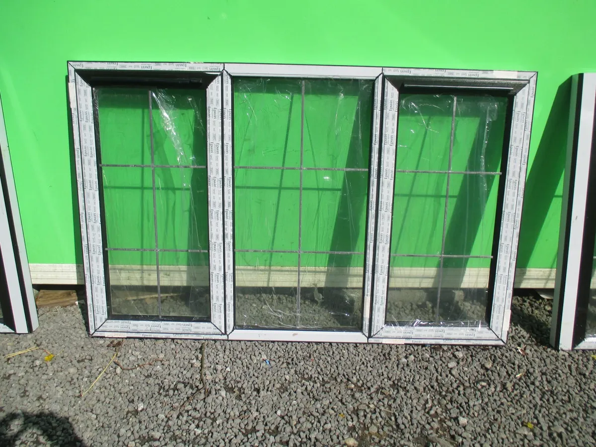 BLACK upvc Double glazed windows, NEW