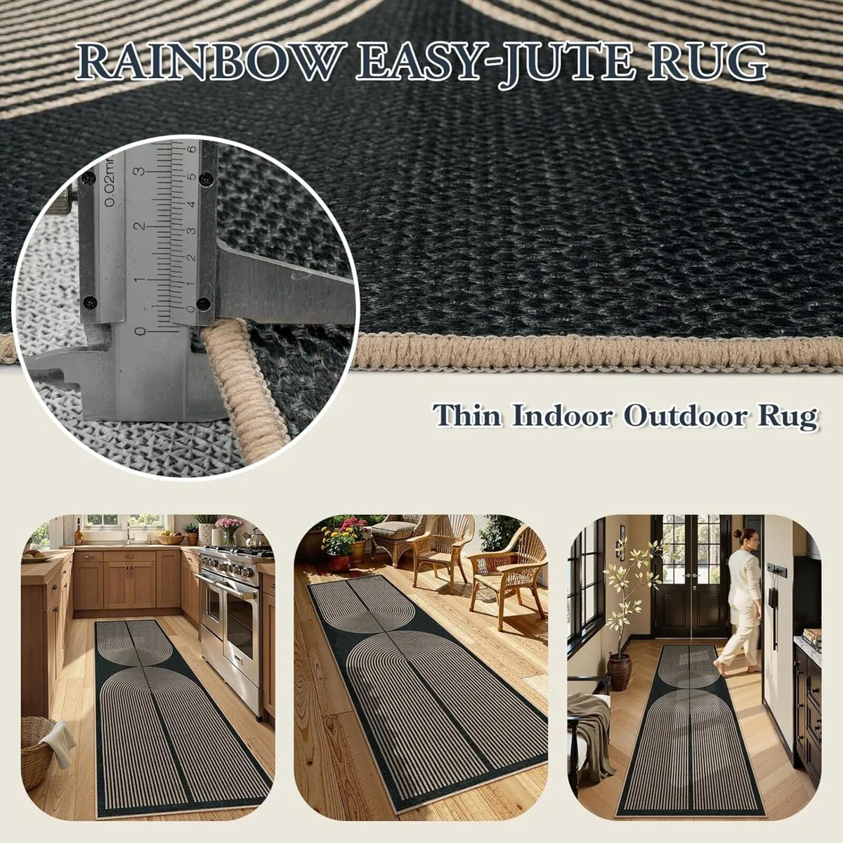 Modern Rainbow Kitchen Runner Rug - Image 4