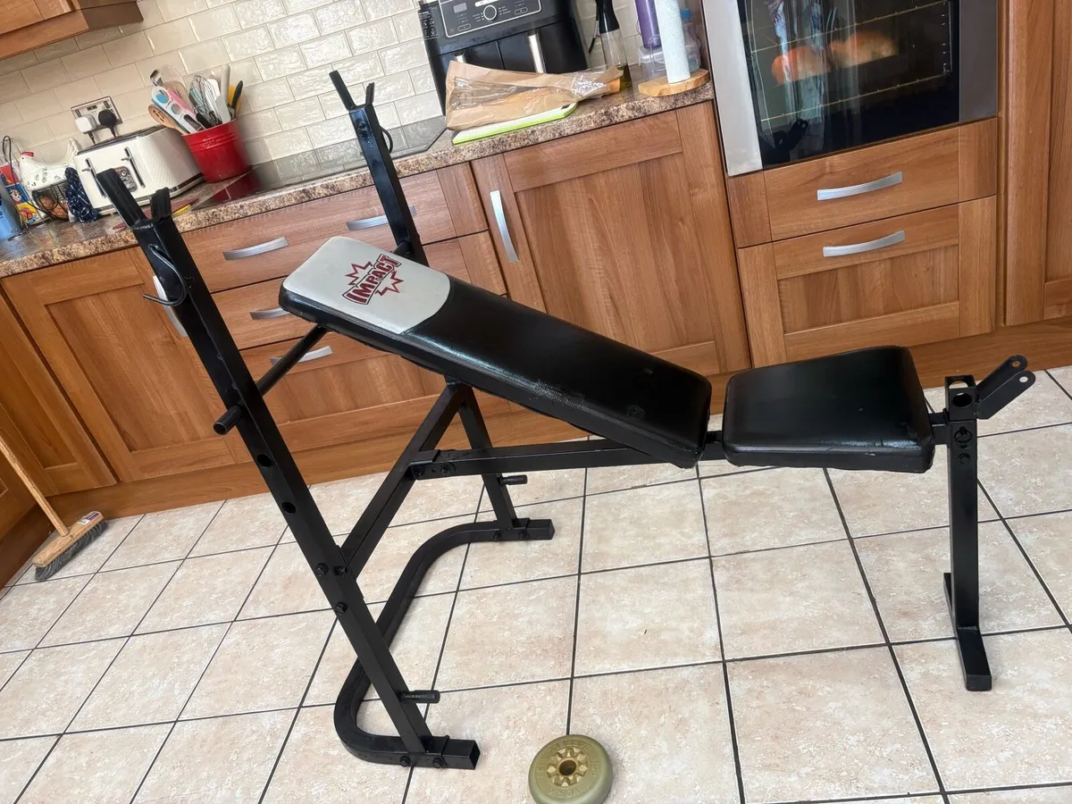 Cheap, Weight Bench, 50kg Weights, Dumbbells, Bar! - Image 2