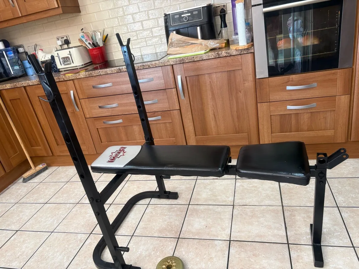 Cheap, Weight Bench, 50kg Weights, Dumbbells, Bar! - Image 3