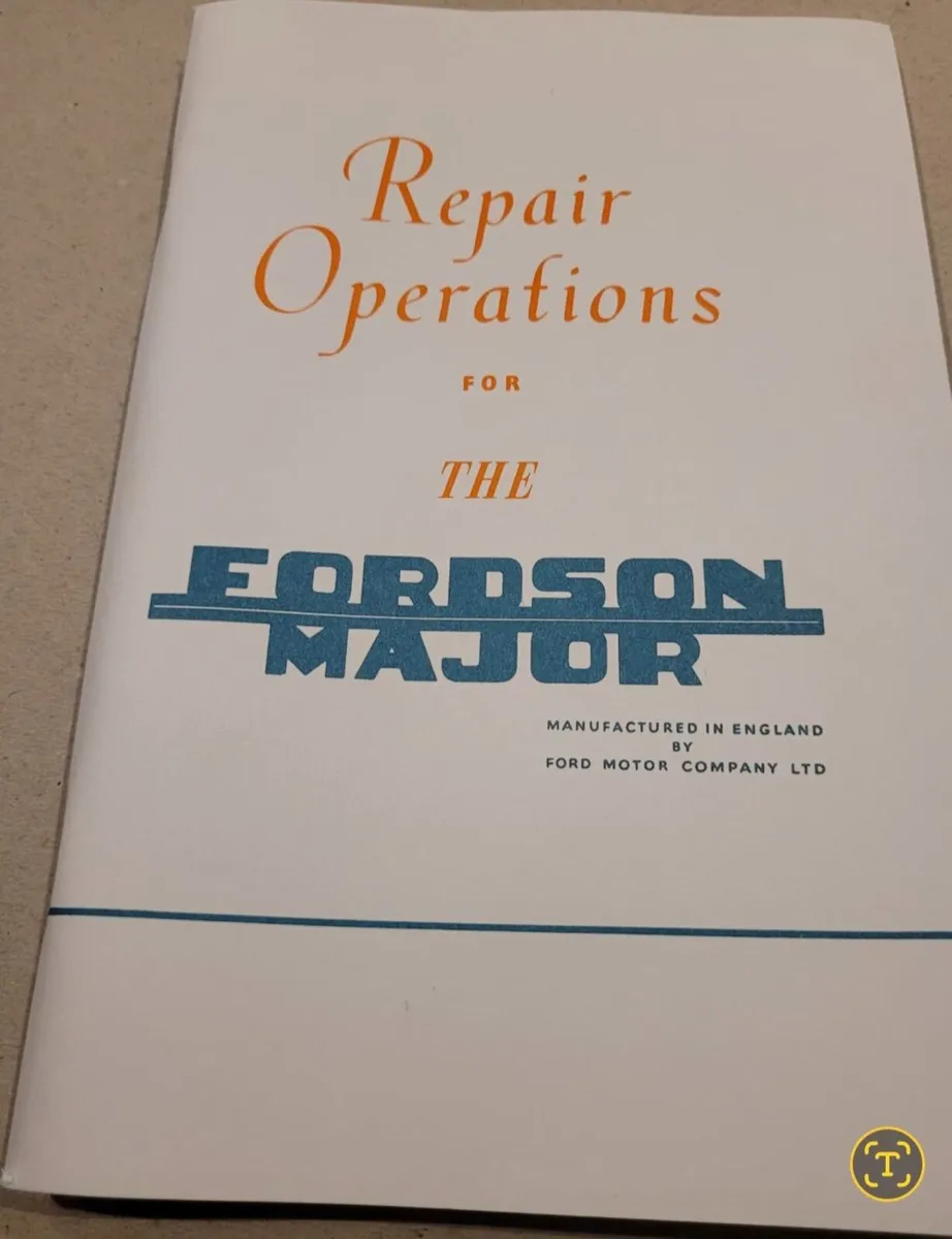 Ford Fordson Major Service Manual - Image 1