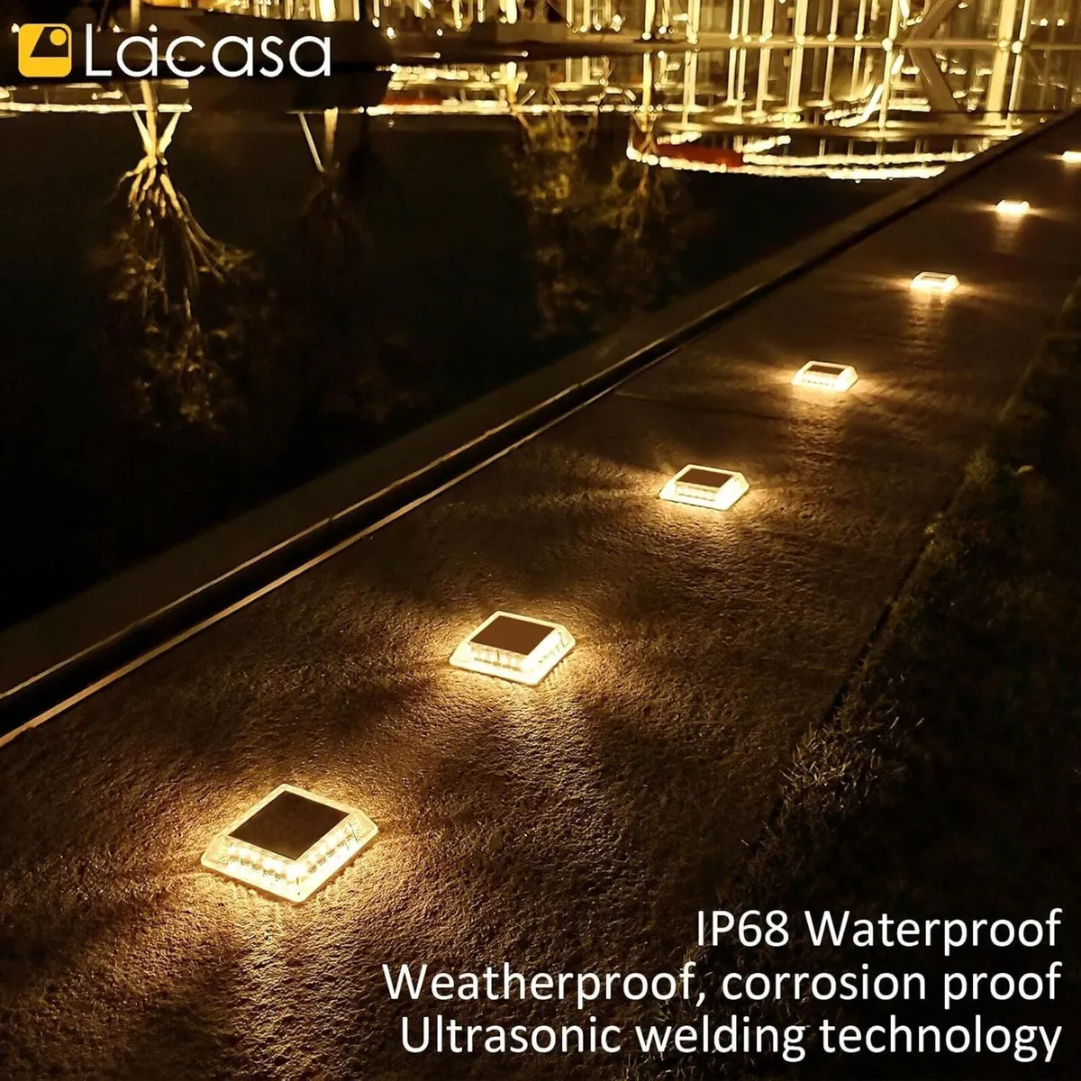 Solar Decking Lights Outdoor Garden 30lm Powered - Image 4