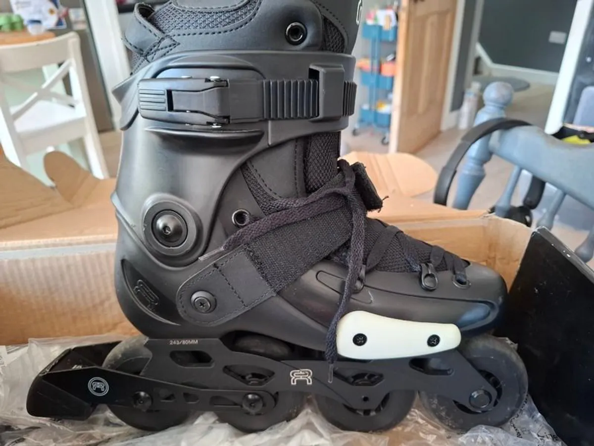 FRX 80 Black Inline Skates UK 6 EU 39 Excellent Condition - Image 2