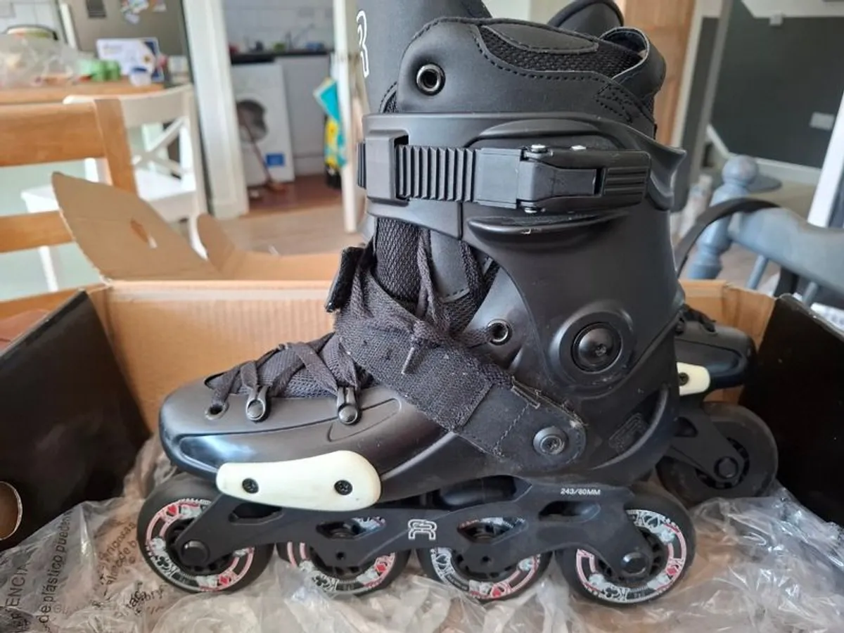 FRX 80 Black Inline Skates UK 6 EU 39 Excellent Condition - Image 3