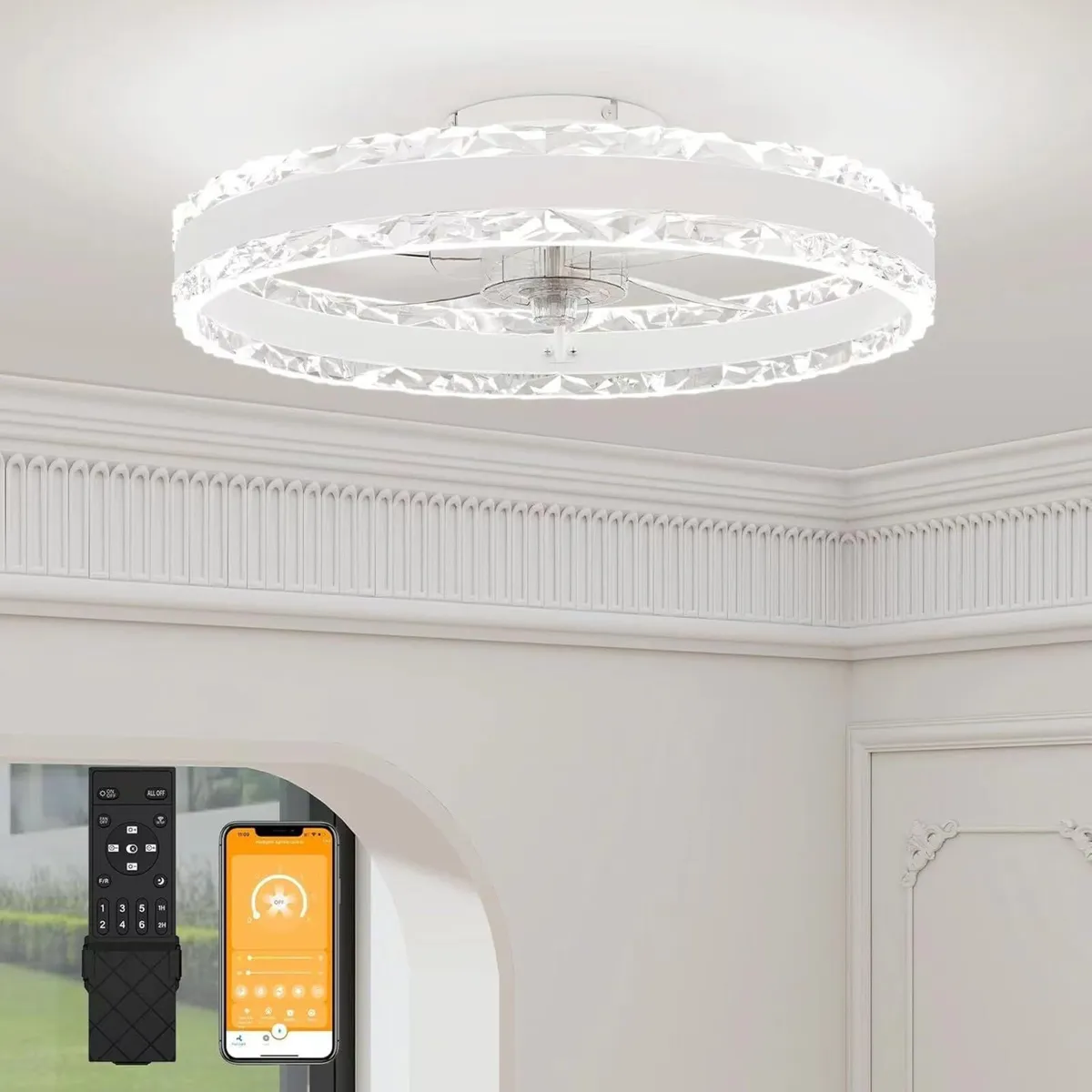Ceiling Fans with Lights and Remote Luxury - Image 1