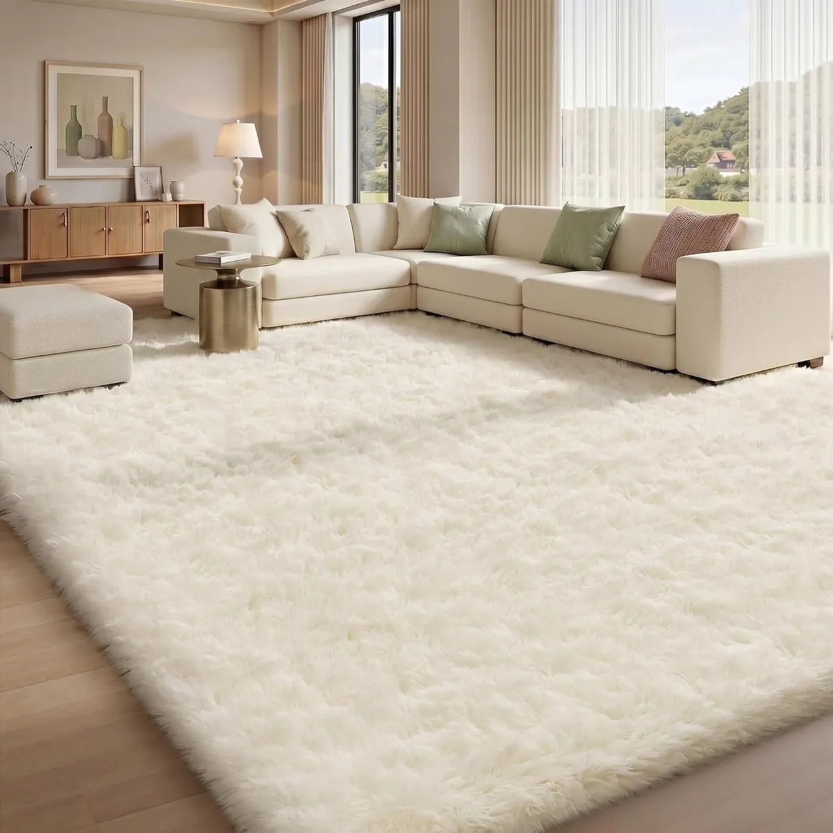 Large Rugs Living Room Shaggy for Bedroom - Image 1