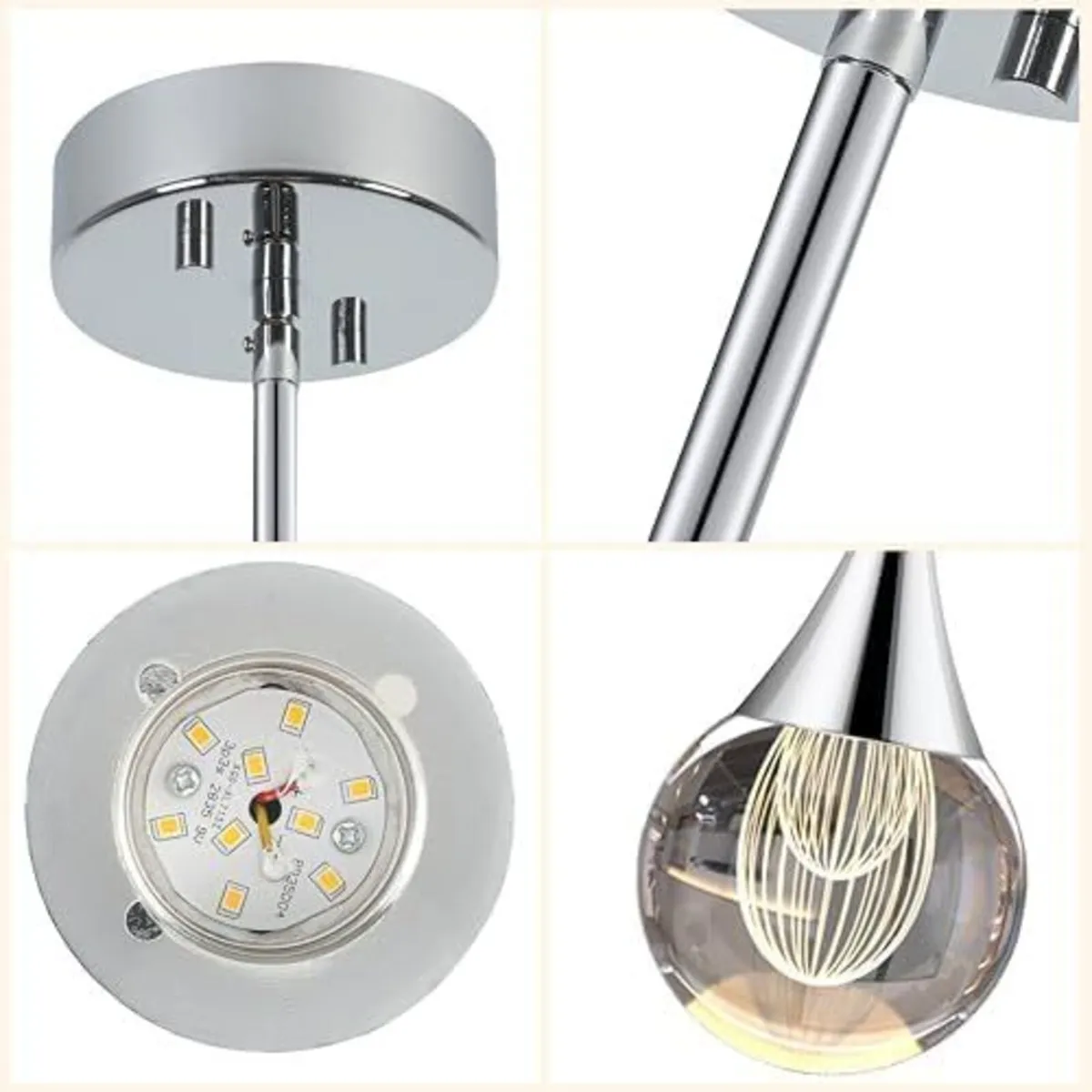 Crystal Pendant Light Elegant LED Chandeliers - Image 3