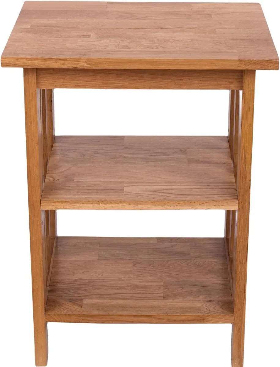 Solid Frame 2 Storage Shelves Night Table - Image 4