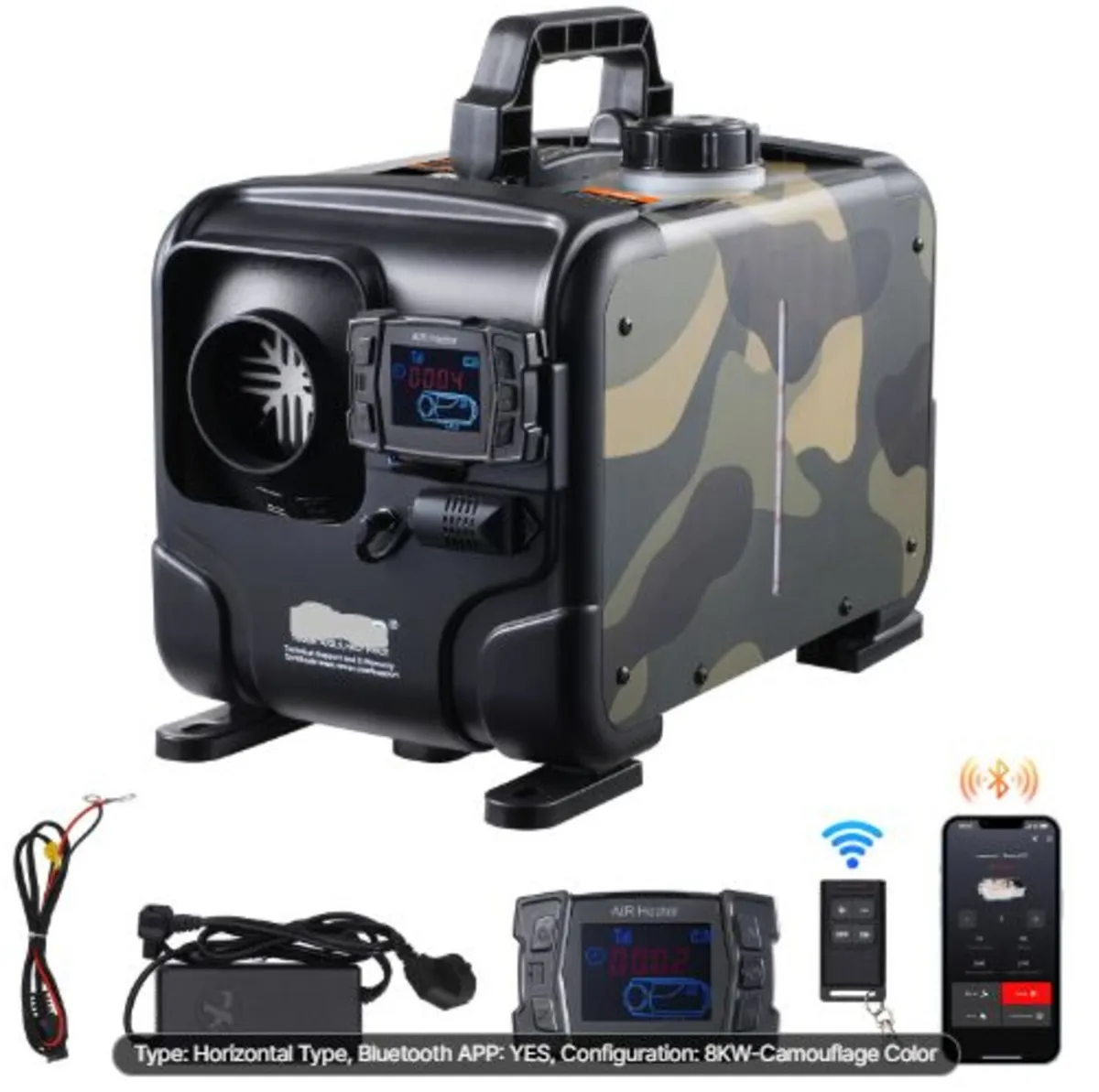 5-8KW Diesel Heater,12V/24V All in One Diesel Air - Image 1