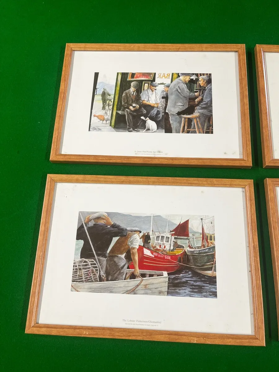 Set of 4 framed Irish vintage prints - Image 3