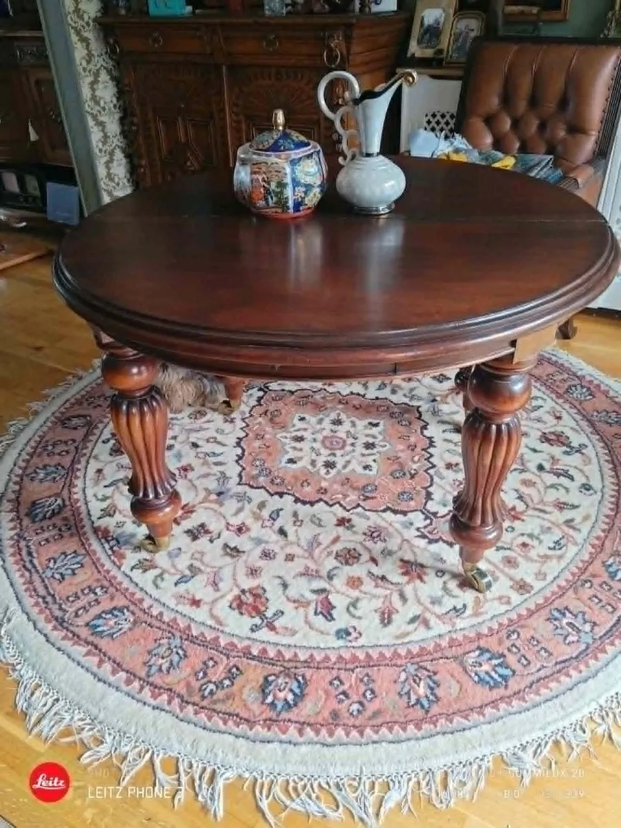antique mahogany table - Image 1
